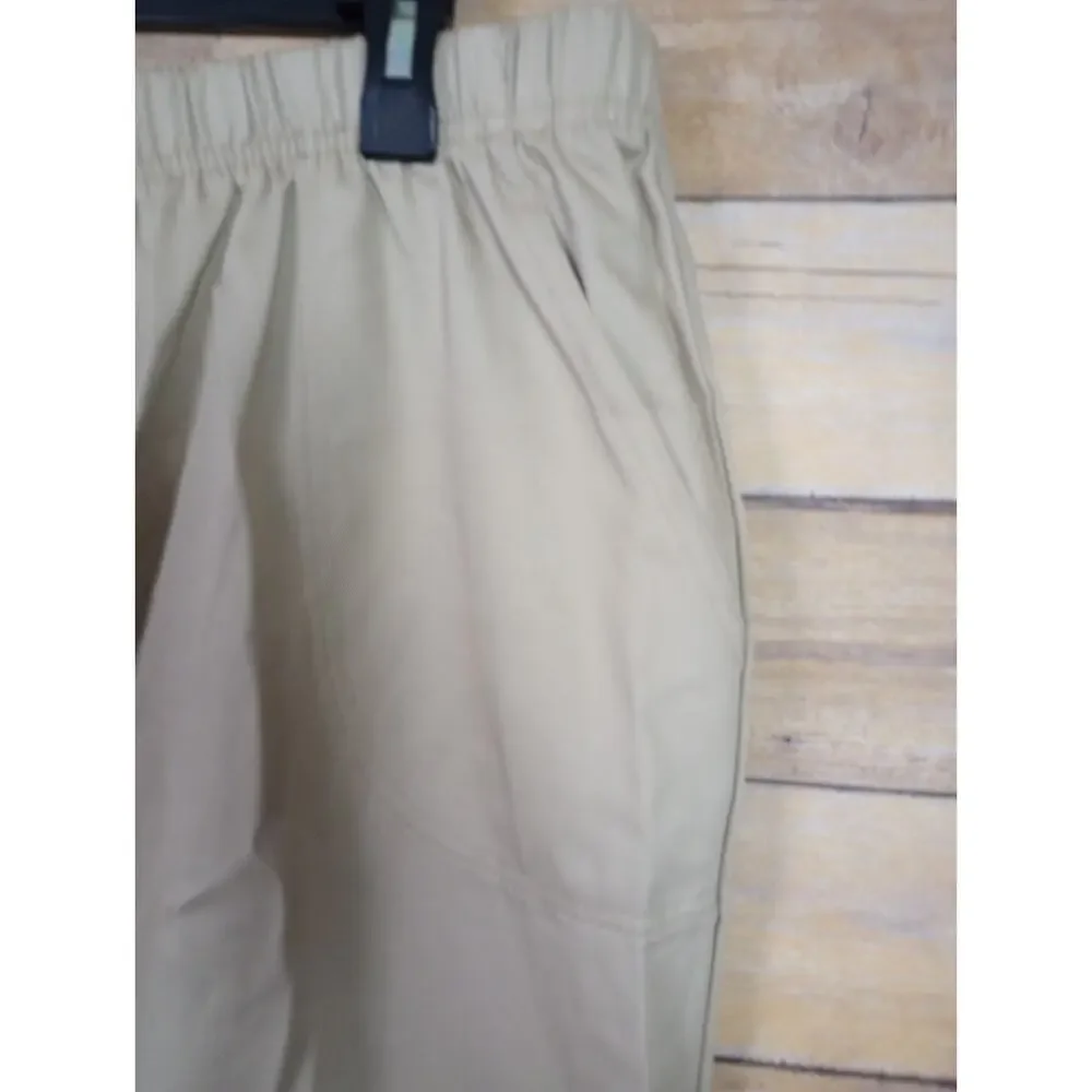 Vintage White Stag Women Pants Petite 18 Pull Up Tan